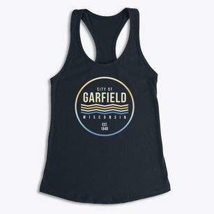 Garfield Wisconsin Color Fade Women's Racerback Tank