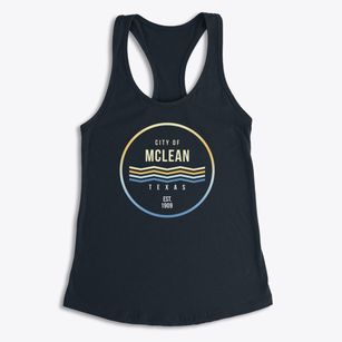 Mclean Texas Color Fade Women's Racerback Tank