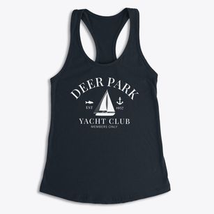 Deer Park Illinois Yacht Club Women's Racerback Tank