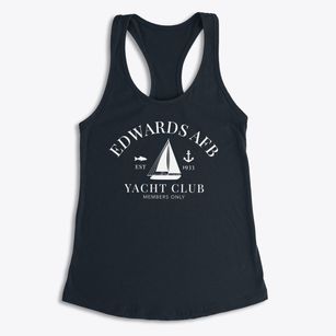 Edwards Afb California Yacht Club Women's Racerback Tank