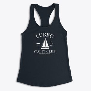 Lubec Maine Yacht Club Women's Racerback Tank