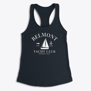 Belmont California Yacht Club Women's Racerback Tank