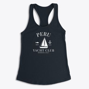 Peru Massachusetts Yacht Club Women's Racerback Tank
