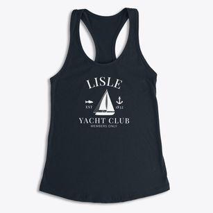 Lisle Illinois Yacht Club Women's Racerback Tank