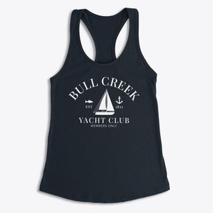 Bull Creek Missouri Yacht Club Women's Racerback Tank