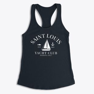 Lake St. Louis Missouri Yacht Club Women's Racerback Tank