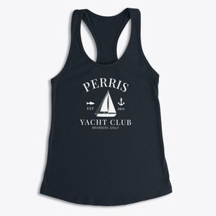 Perris California Yacht Club Women's Racerback Tank
