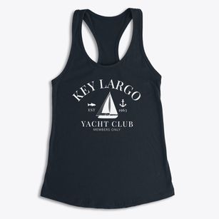 Key Largo Florida Yacht Club Women's Racerback Tank