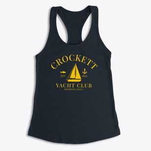 Crockett Texas Yacht Club Women's Racerback Tank