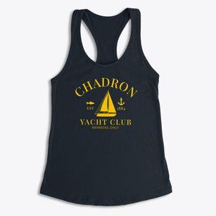 Chadron Nebraska Yacht Club Women's Racerback Tank