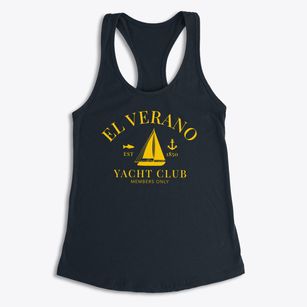 El Verano California Yacht Club Women's Racerback Tank