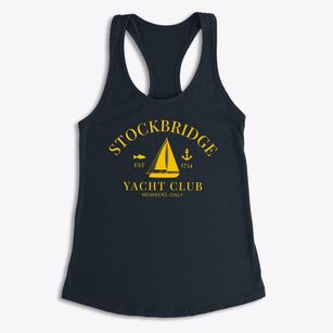 Stockbridge Massachusetts Yacht Club Women's Racerback Tank