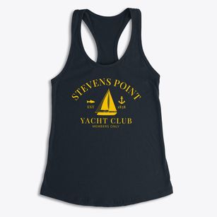 Stevens Point Wisconsin Yacht Club Women's Racerback Tank