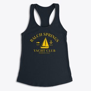 Balch Springs Texas Yacht Club Women's Racerback Tank