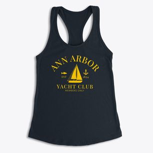 Ann Arbor Michigan Yacht Club Women's Racerback Tank