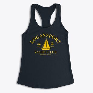 Logansport Indiana Yacht Club Women's Racerback Tank