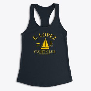E. Lopez Texas Yacht Club Women's Racerback Tank