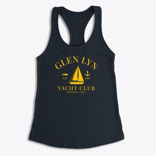 Glen Lyn Virginia Yacht Club Women's Racerback Tank