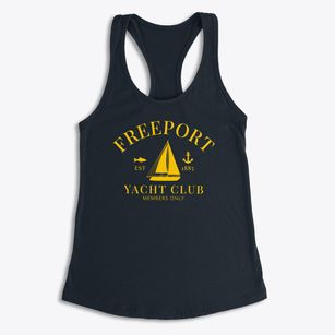 Freeport Kansas Yacht Club Women's Racerback Tank