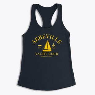 Abbeville Louisiana Yacht Club Women's Racerback Tank
