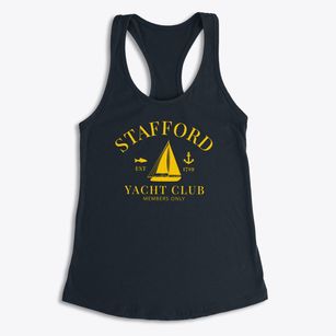 Stafford Connecticut Yacht Club Women's Racerback Tank