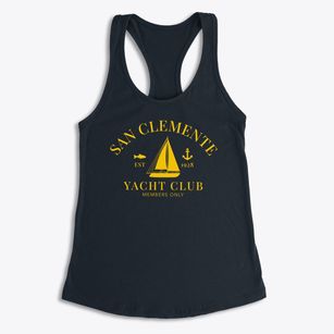 San Clemente California Yacht Club Women's Racerback Tank