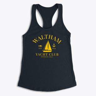 Waltham Massachusetts Yacht Club Women's Racerback Tank