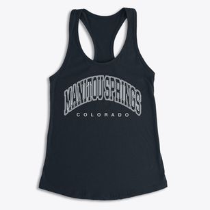 Manitou Springs Colorado Inline Women's Racerback Tank