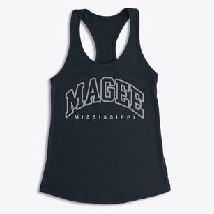 Magee Mississippi Inline Women's Racerback Tank