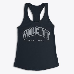 Wolcott New York Inline Women's Racerback Tank
