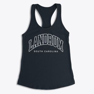 Landrum South Carolina Inline Women's Racerback Tank