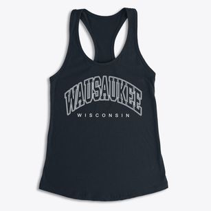 Wausaukee Wisconsin Inline Women's Racerback Tank