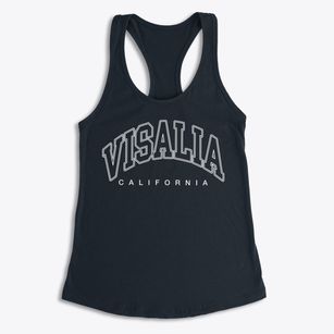 Visalia California Inline Women's Racerback Tank
