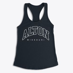 Alton Missouri Inline Women's Racerback Tank