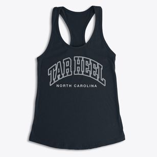 Tar Heel North Carolina Inline Women's Racerback Tank