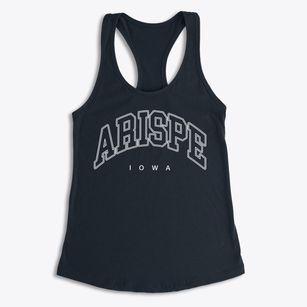 Arispe Iowa Inline Women's Racerback Tank