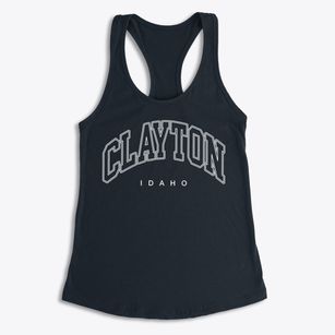 Clayton Idaho Inline Women's Racerback Tank