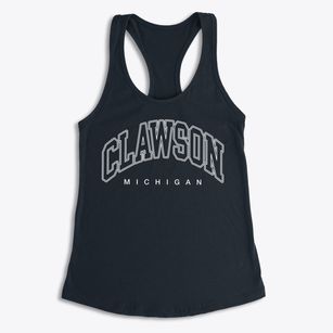 Clawson Michigan Inline Women's Racerback Tank