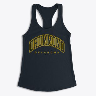 Drummond Oklahoma Inline Women's Racerback Tank