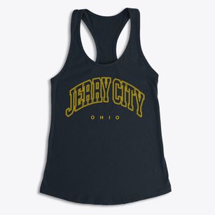 Jerry City Ohio Inline Women's Racerback Tank
