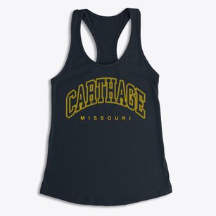 Carthage Missouri Inline Women's Racerback Tank