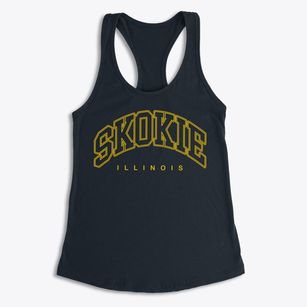Skokie Illinois Inline Women's Racerback Tank