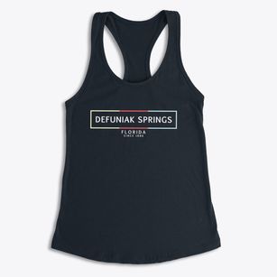 Defuniak Springs Florida Artbox Women's Racerback Tank