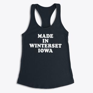 Winterset Iowa Classic 70s Women's Racerback Tank