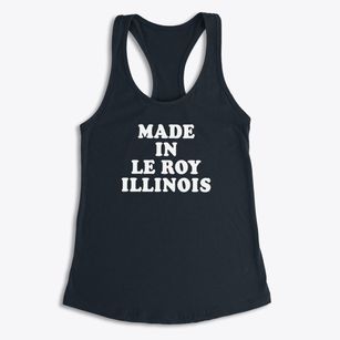 Le Roy Illinois Classic 70s Women's Racerback Tank