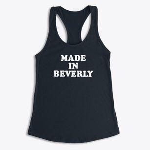 Beverly Massachusetts Classic 70s Women's Racerback Tank