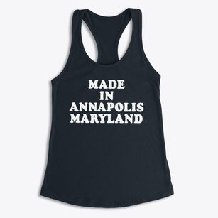 Annapolis Maryland Classic 70s Women's Racerback Tank