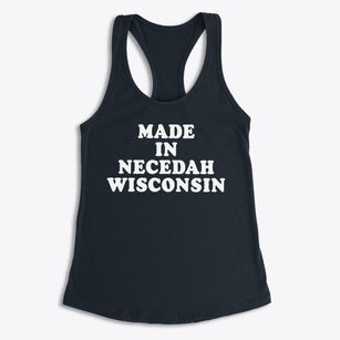 Necedah Wisconsin Classic 70s Women's Racerback Tank