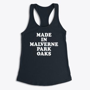 Malverne Park Oaks New York Classic 70s Women's Racerback Tank