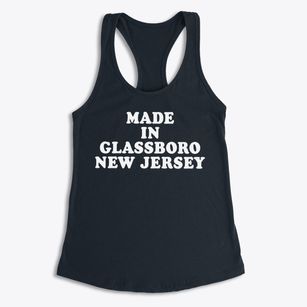 Glassboro New Jersey Classic 70s Women's Racerback Tank
